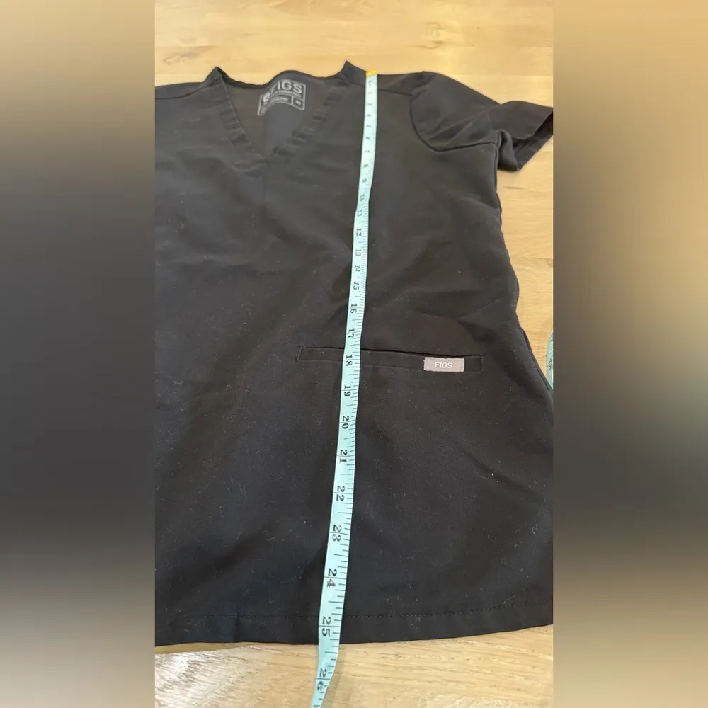 Figs Casma Three-Pocket Scrub Top black size XS - Image 6