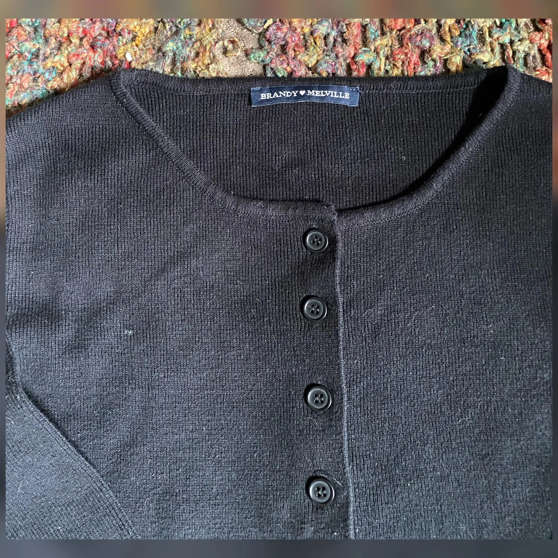 Brandy Melville Athelia Crop Cardigan Top - Image 3