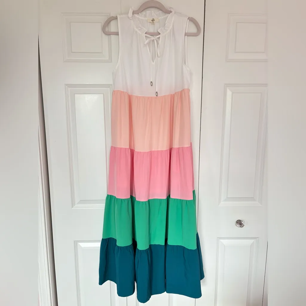 Entro women’s color block maxi dress - Image 4