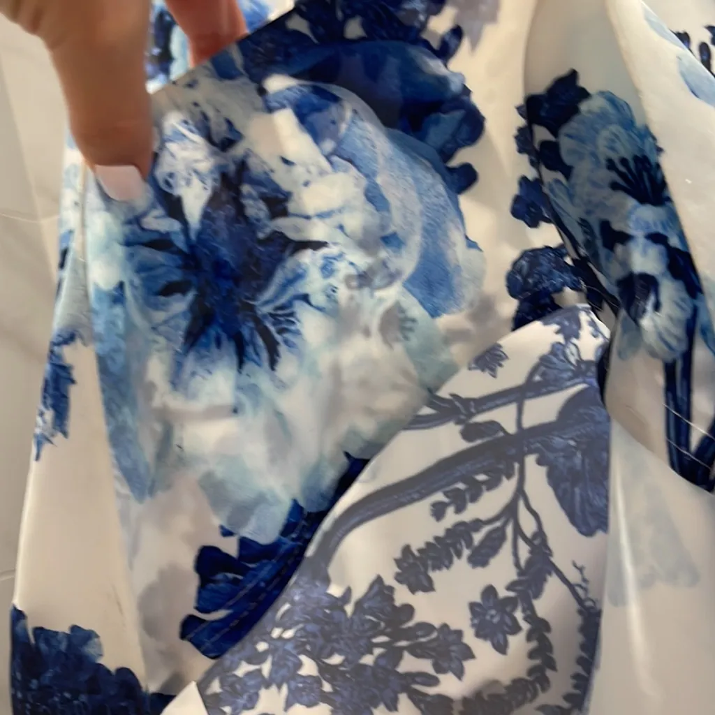 Glamour by Terani size 2 Couture Sleeveless V-Neck Floral Print Ball Gown dress - Image 13