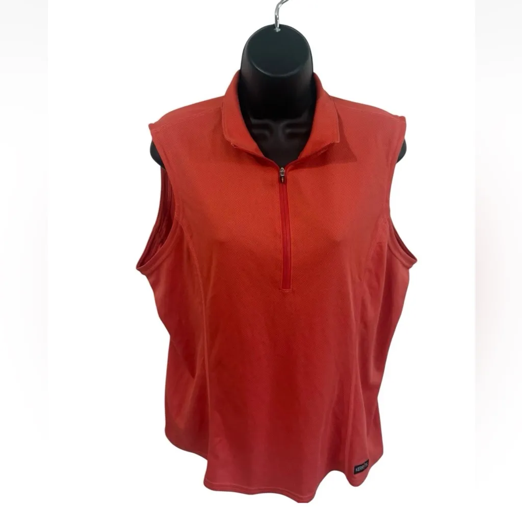 Kerrits  Women’s Sleeveless Top Size L Red Orange - Image 3