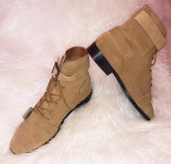 Arabelle Suede Lace Up Boots - Image 2