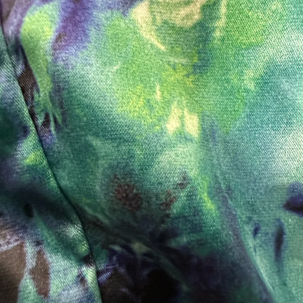 Allegra K Blue and Green Bomber Jacket - Image 7