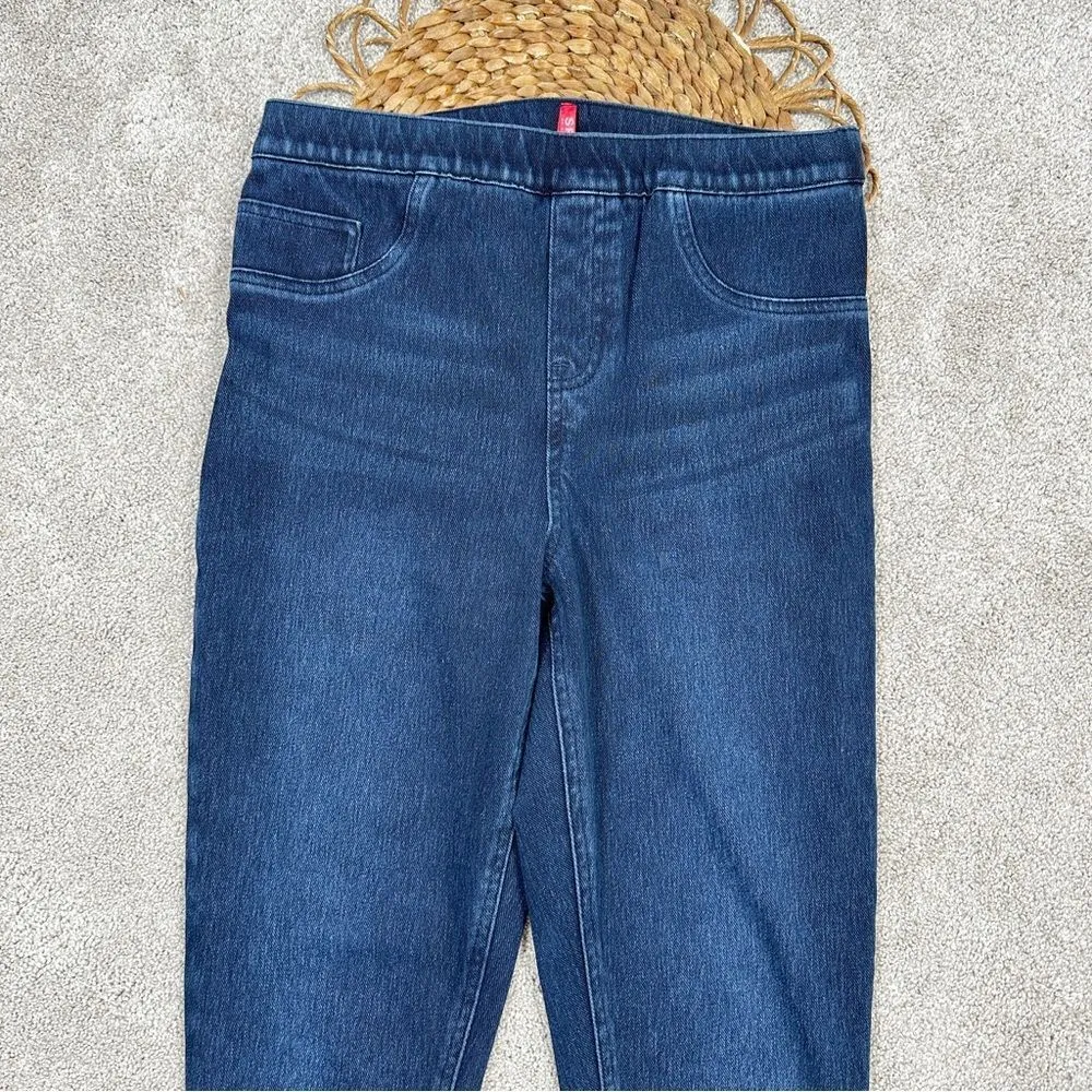 Spanx Ankle Jean-Ish Leggings Jeggings High-Rise Twilight Rinse Blue Size L - Image 6