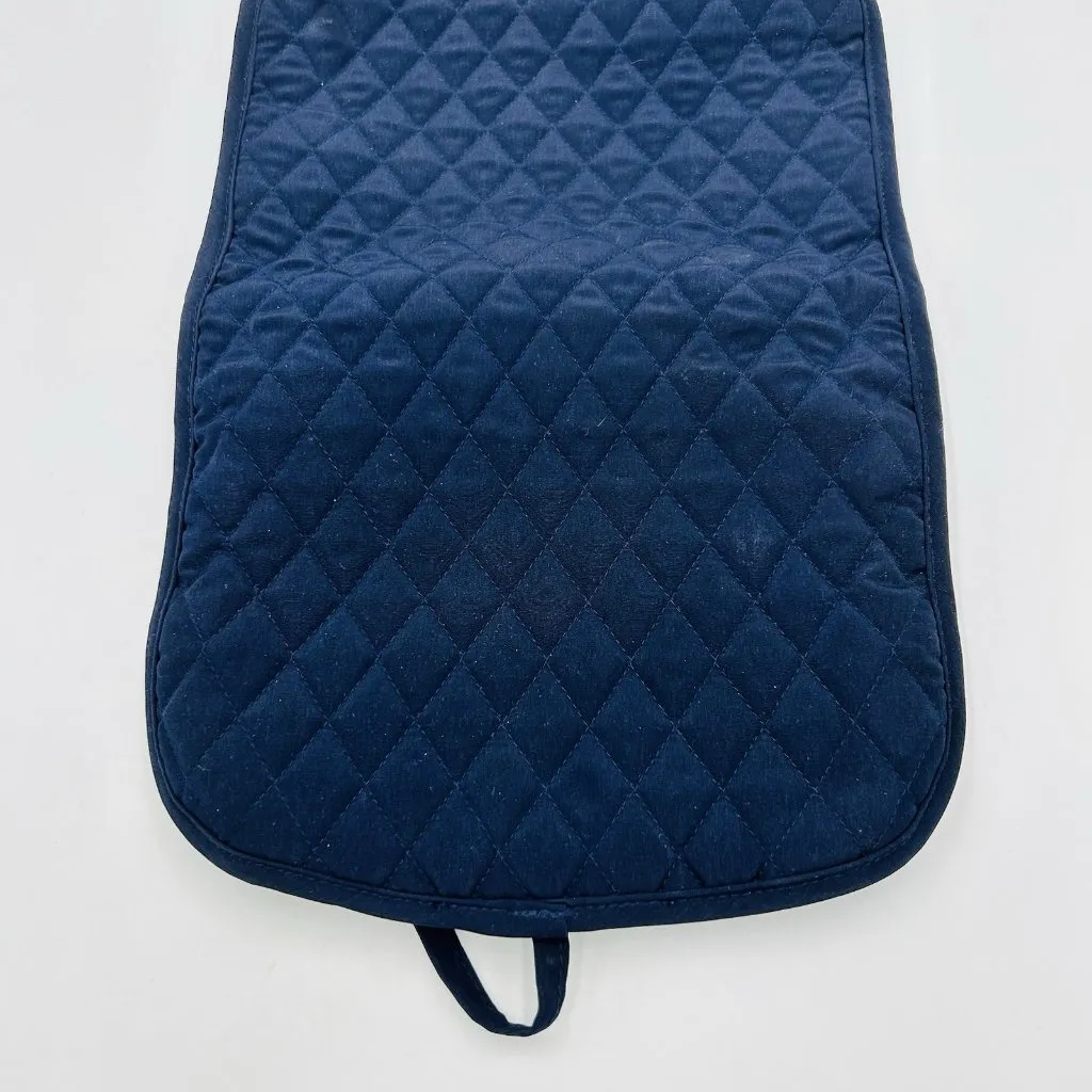 Vera Bradley Toiletry Bag Cosmetic Organizer Travel Hanging Folding Case Navy - Image 8