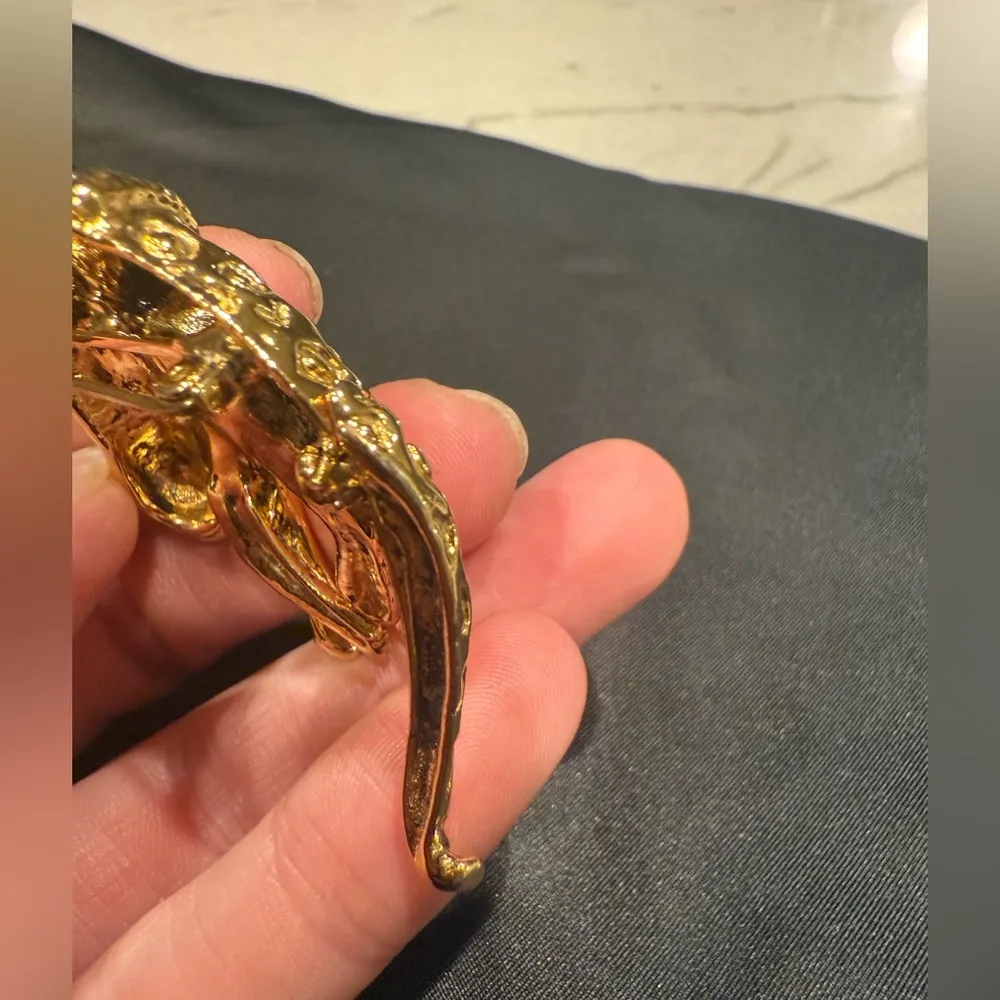 VINTAGE FLORENZA LEOPARD CHEETAH CAT MOVING TAIL PIN BROOCH CIRCA 1956 - Image 11