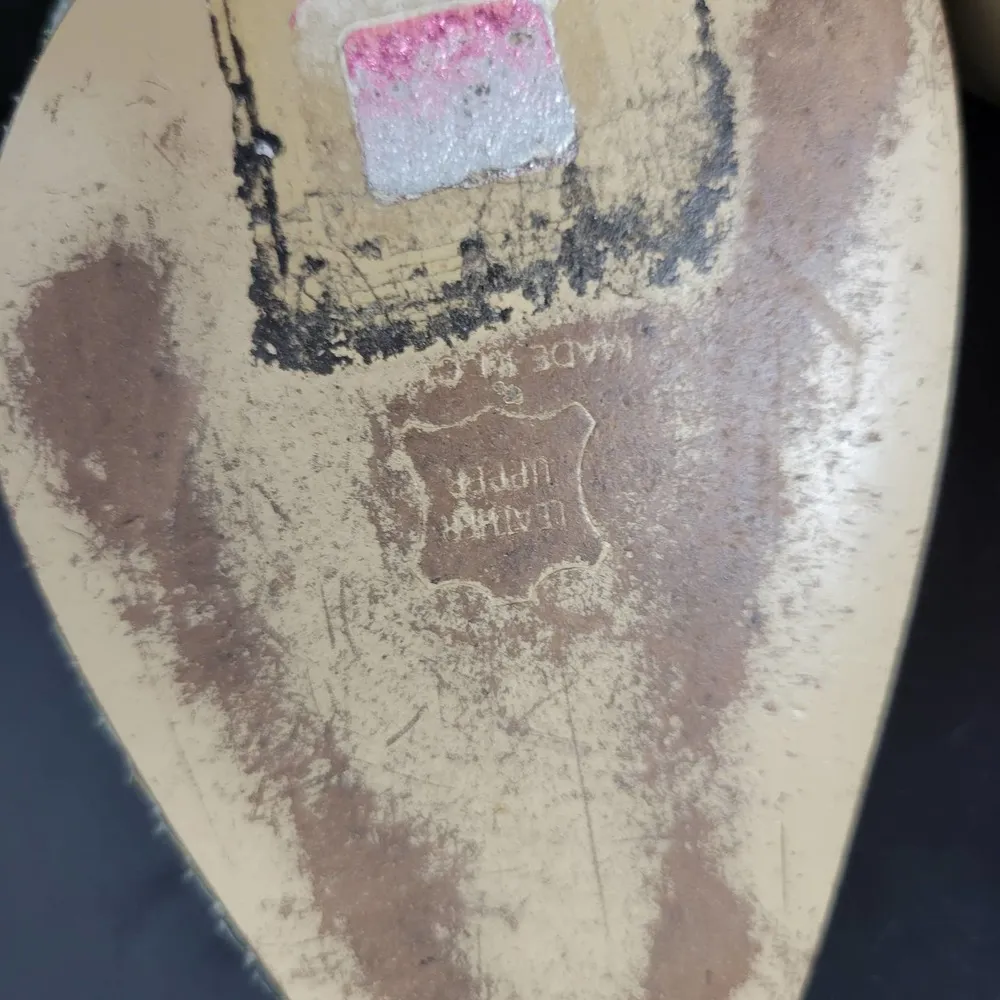 Andrew Geller Womens Shoes Size 8.5 Gray Embossed Snakeskin Leather Pump Heels - Image 10