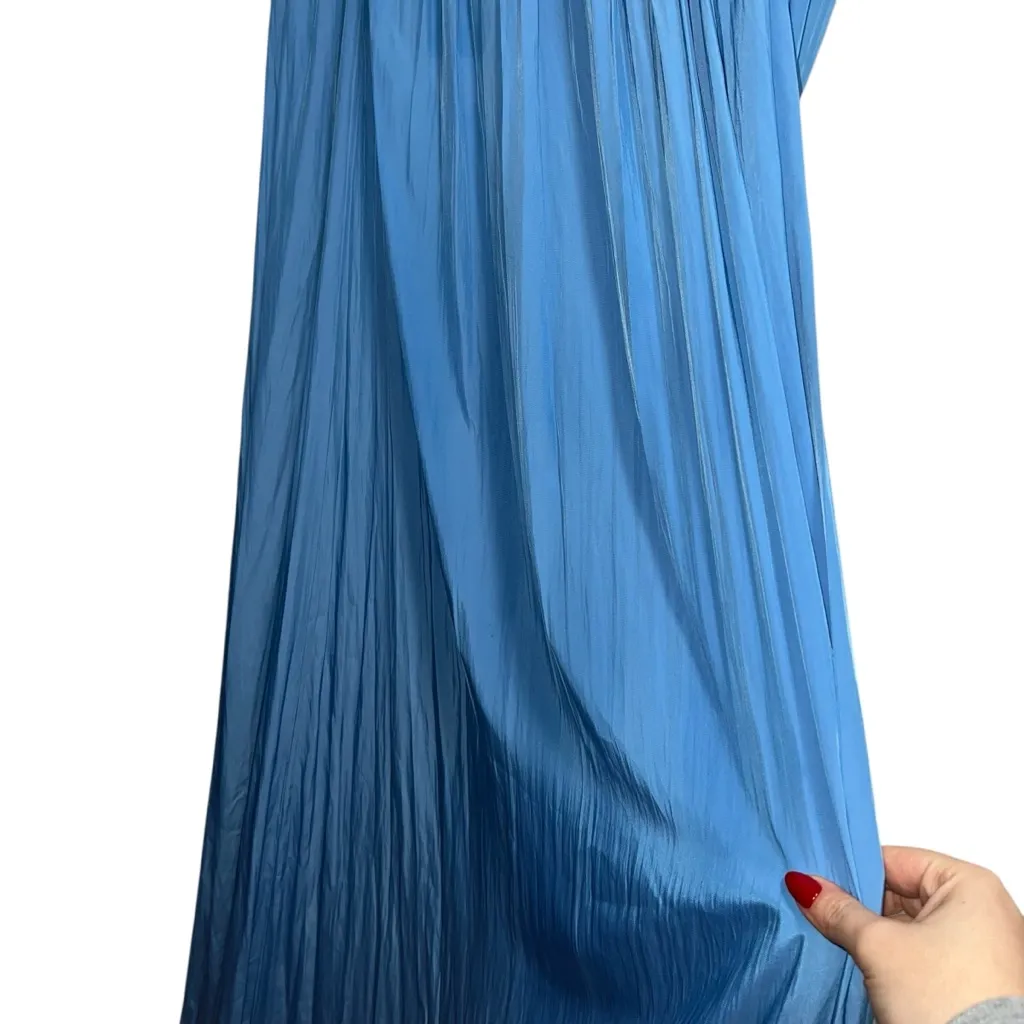 NEW NWT A.L.C. Wynn Strapless Flowy Maxi Dress In Coastal Blue - Image 7