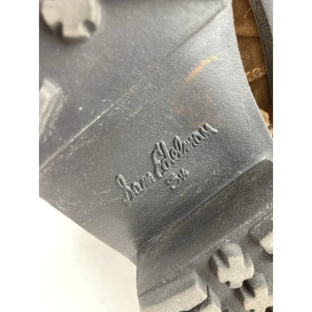 *Sam Edelman Tilden Boots Womens Size 5.5 Brown Suede Mid Calf Faux Fur Lining - Image 13