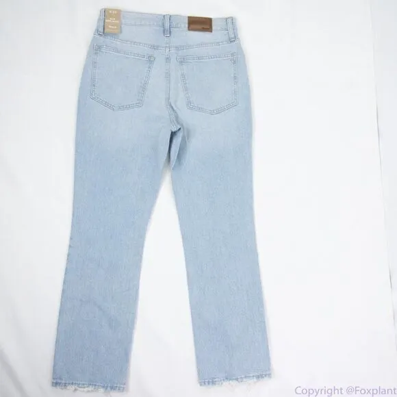 Madewell Slim Demi-Boot Jeans in Bellmeade Wash, size 28, NWT, light blue‎ - Image 11