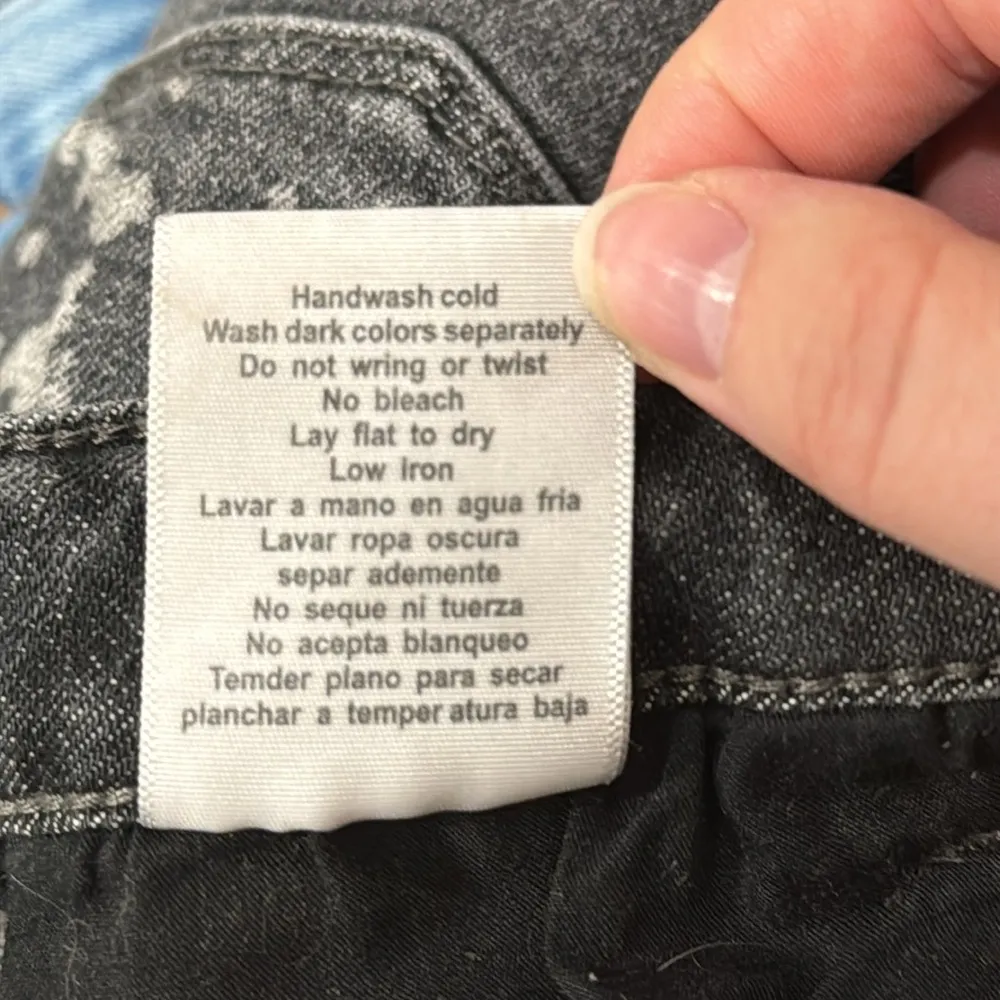 Judy Blue Women’s Boyfriend fit Jeans paint splash Ripped Destroyed black sz 25 - Image 14