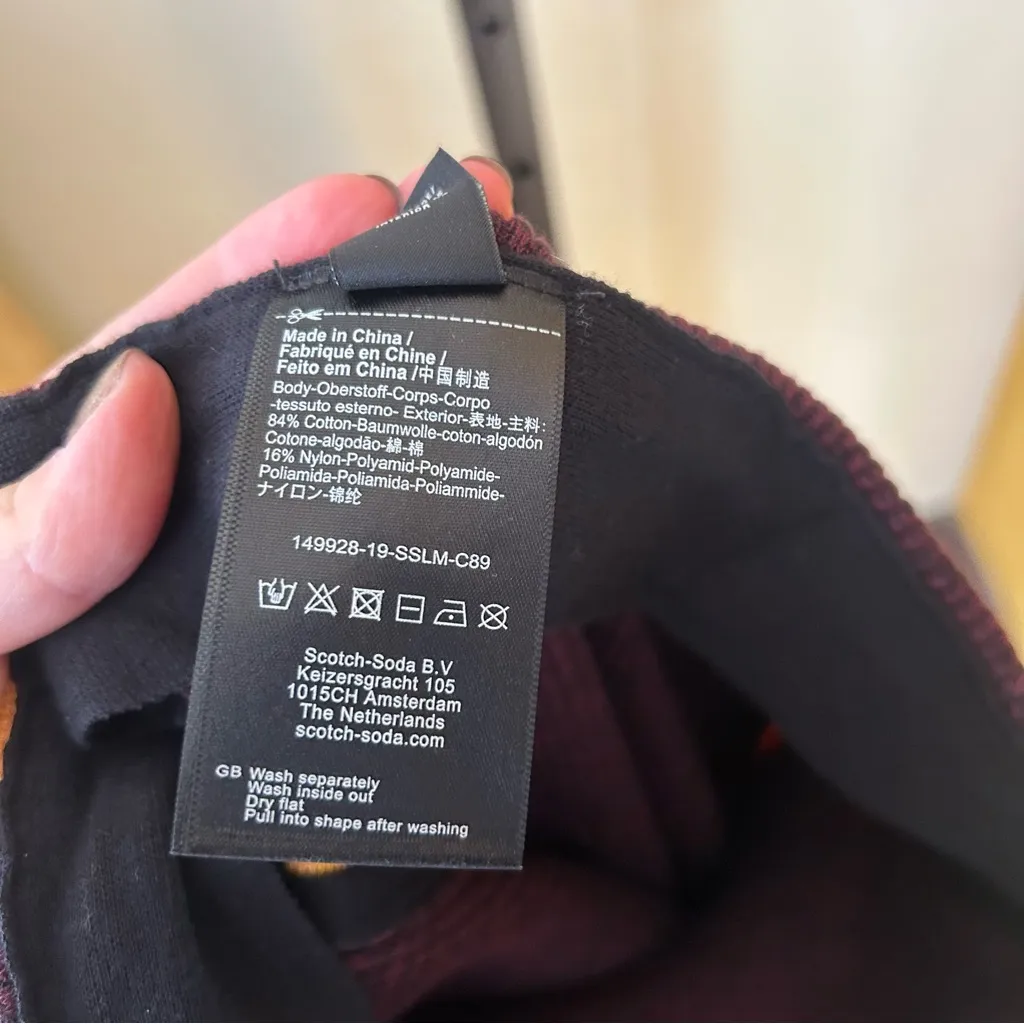 Scotch & Soda Dans La Nuit Fitted Ribbed Knit Skirt Side Stripes Bodycon Size M - Image 10