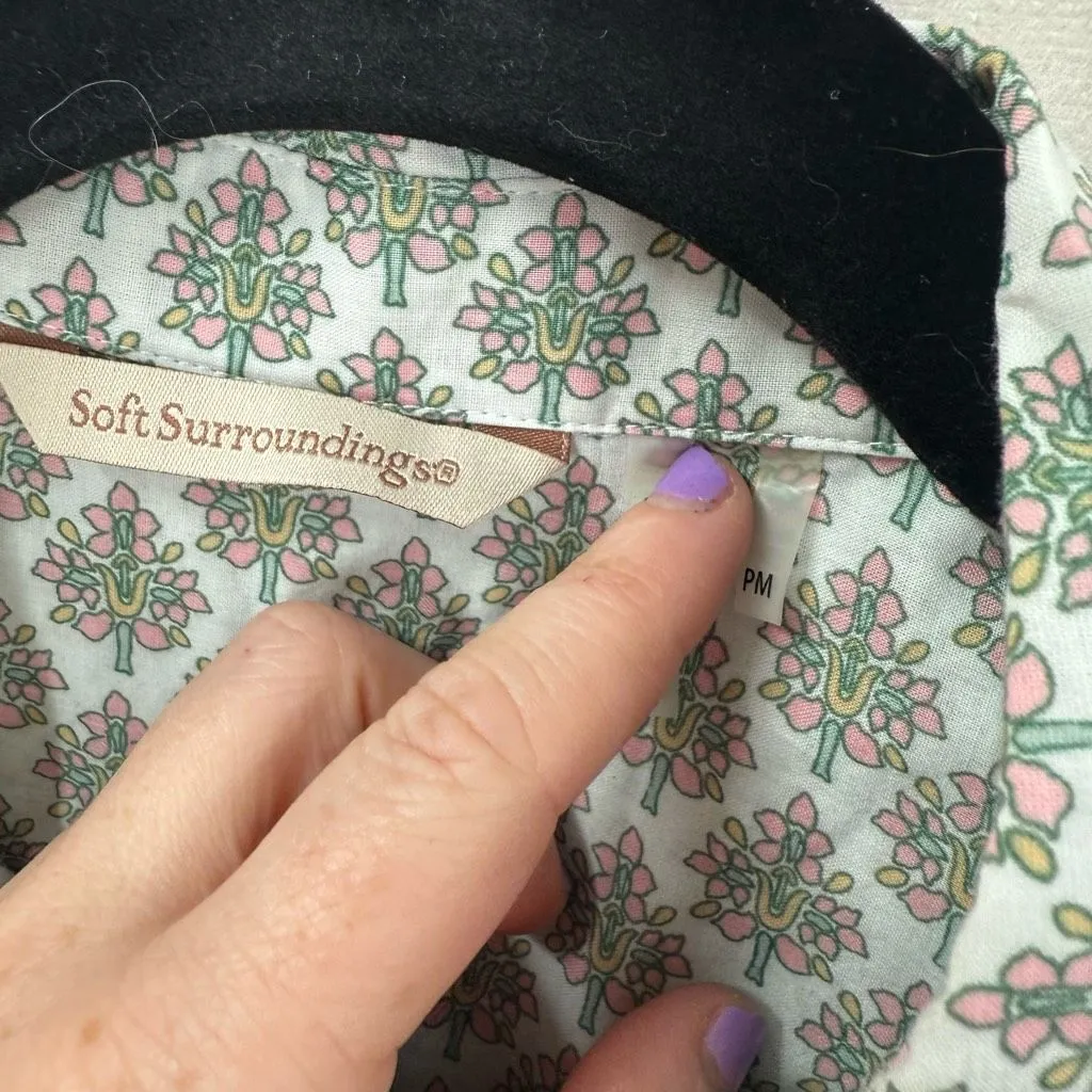 Soft Surroundings Women’s PM Floral Paisley Popover Shirt - Image 2