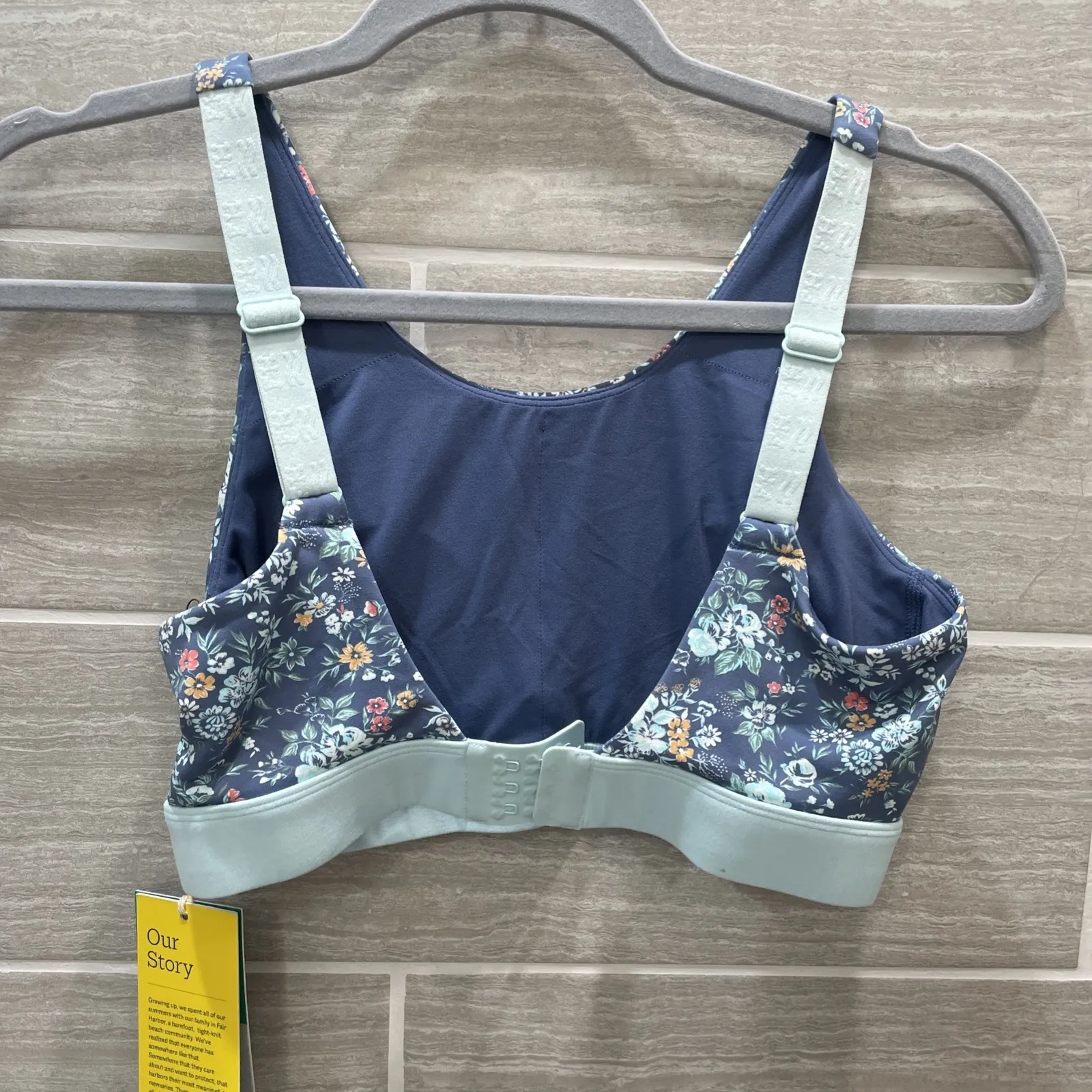 Fair Harbor The Atlantique Bra In Marine Floral Size S NWT - Image 2