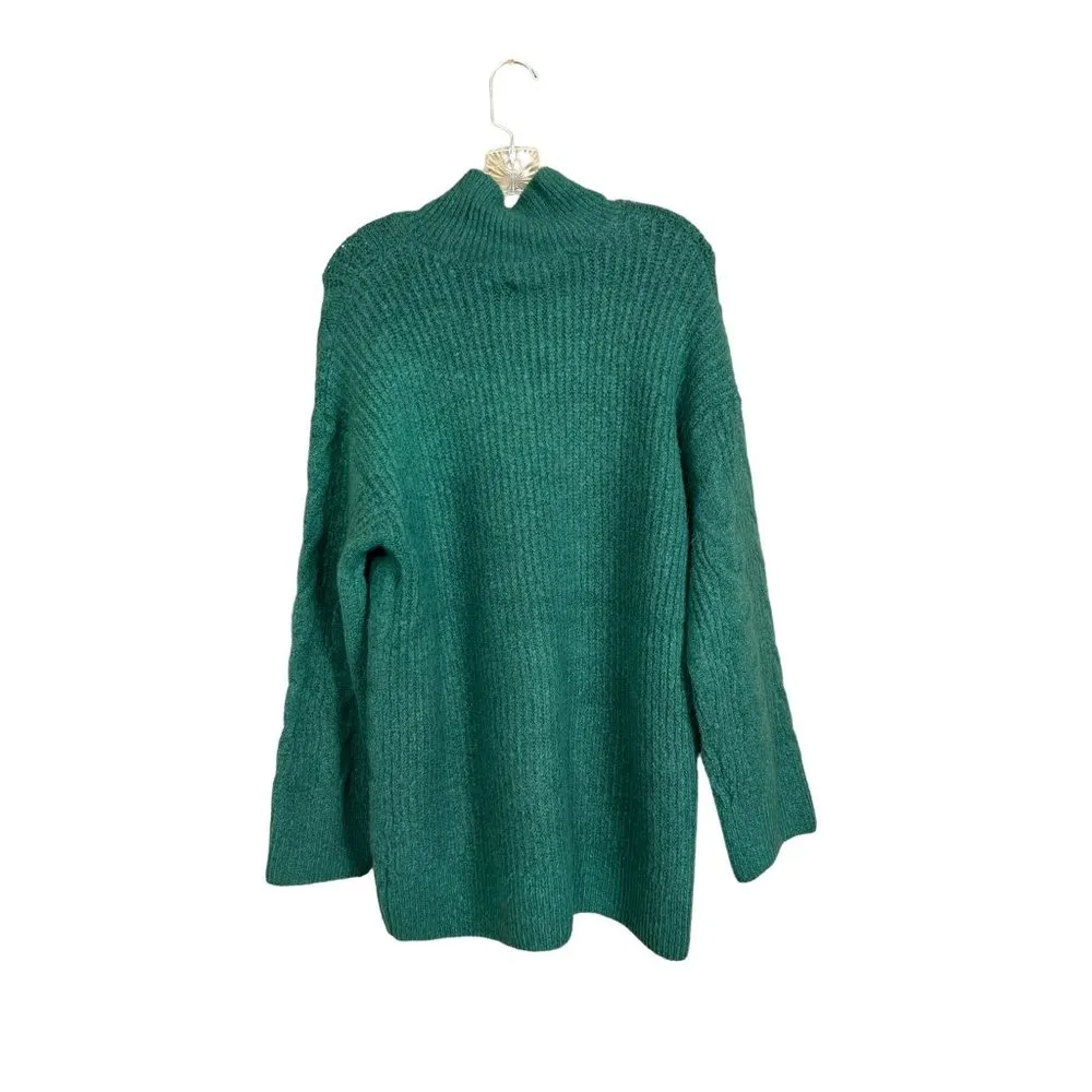 Knox Rose Green Women's Mock Turtleneck Pullover Sweater - Image 2