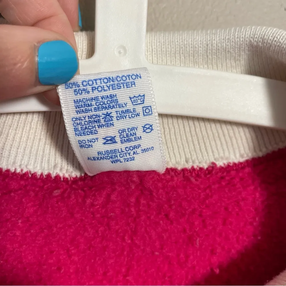 Vintage Panda Granny core sweatshirt with collar Size medium Pink - Image 3