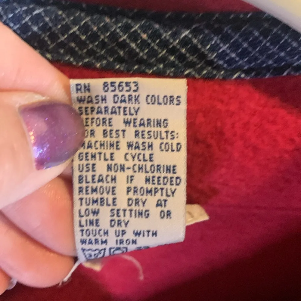 Vintage Koret Embroidered Fleece Size XL Blue - Image 5