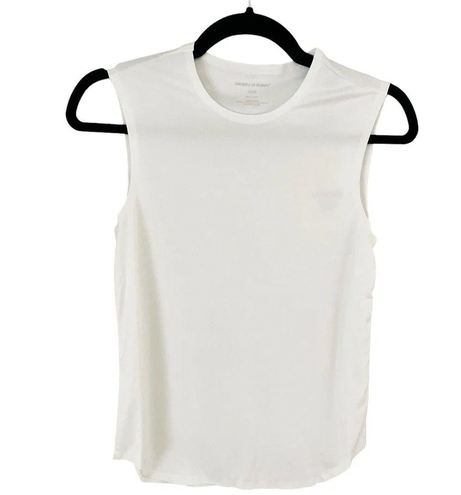 NWT Ministry Of Supply White Luxe Touch Tank Top Womens Sz XXS - Image 4