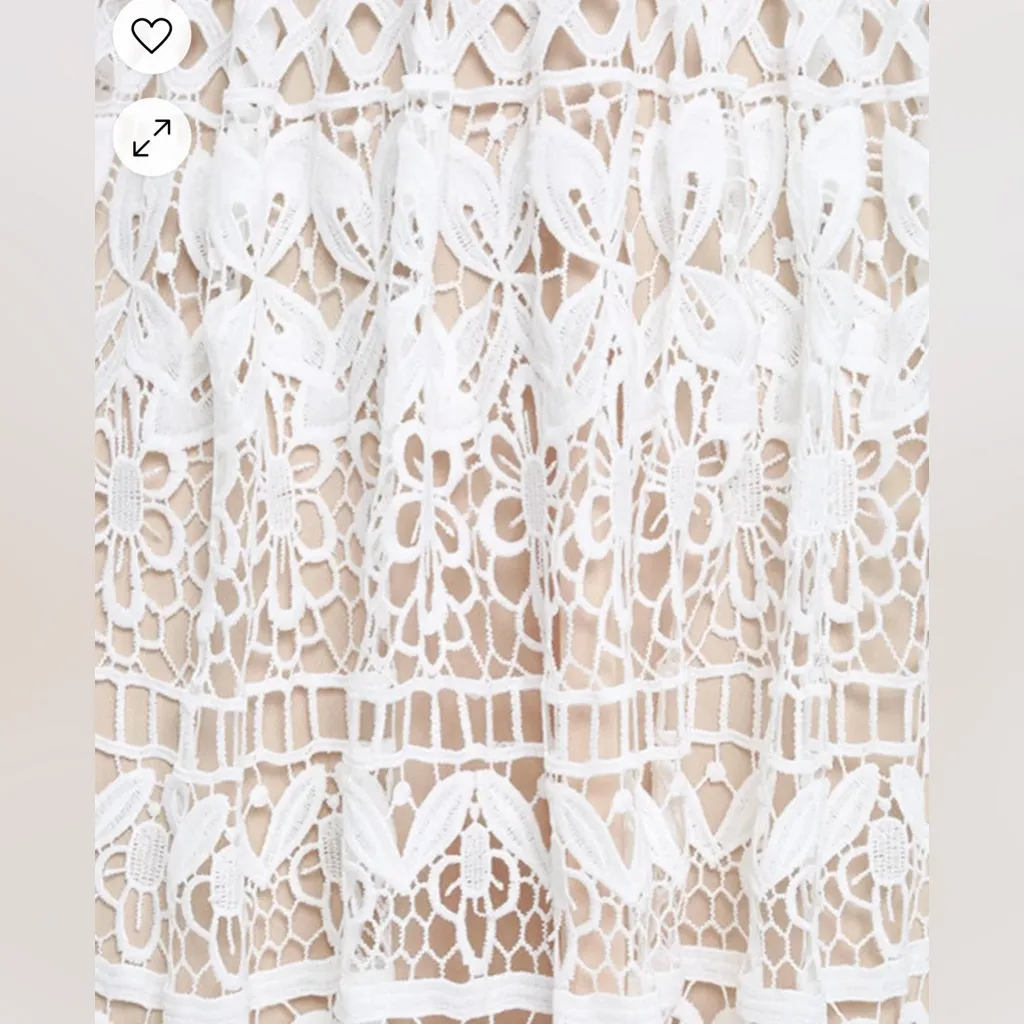 Lulu’s Just Magic Lace Ivory Mini Dress size Small Beach, Bridal - Image 8
