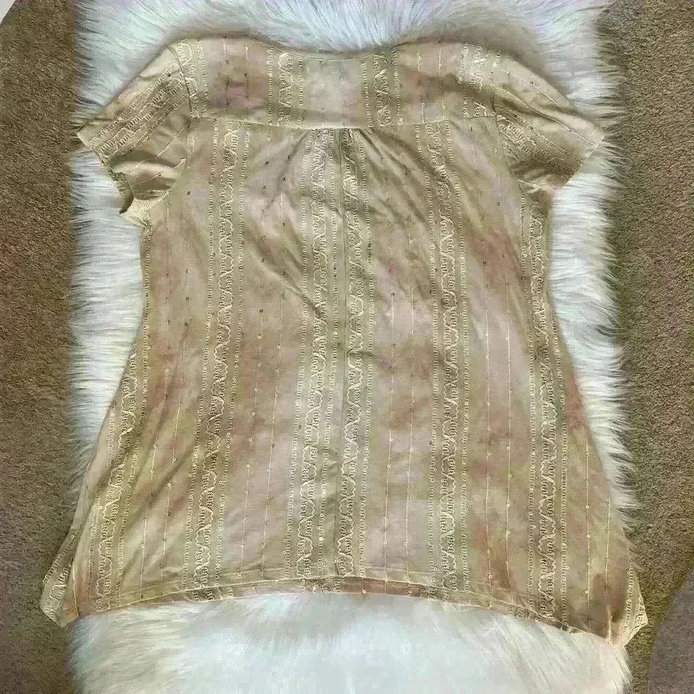 Y2K Sami & Jo Holograhic Sparkle High Low Top - Image 2