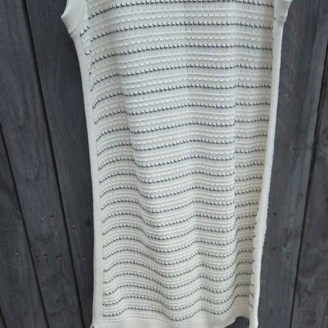 Varley Cream Textured Knit Mini Dress - Image 5
