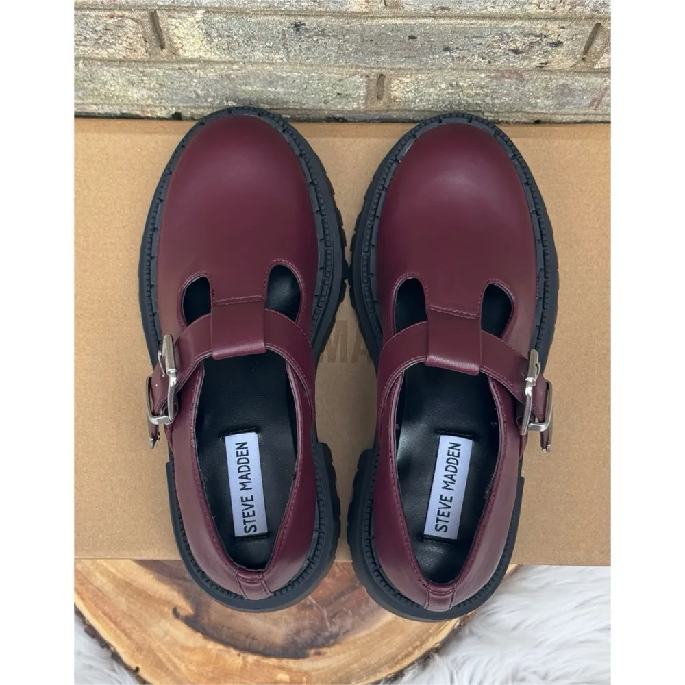 NIB Steve Madden Kamlee Lug Sole Mary Jane - Image 6