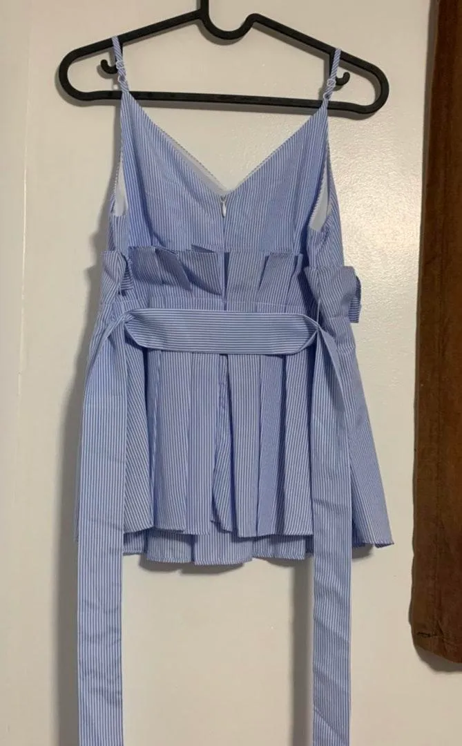 Sleeveless Ruffle Top Blue Size XS - Image 8