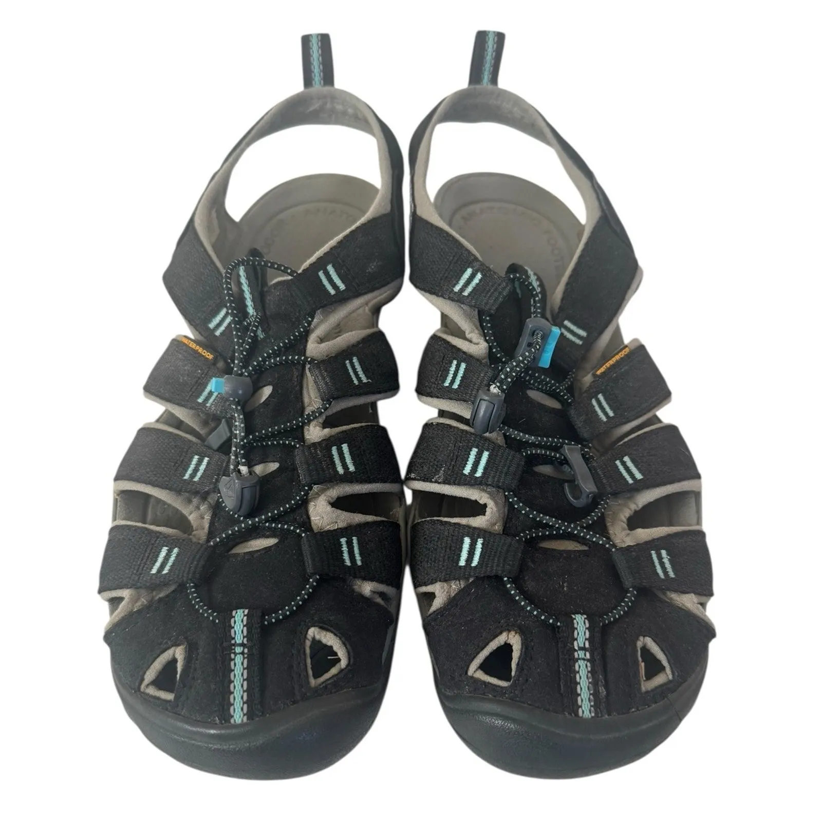 KEEN Clearwater CNX Leather Comfort Contour Sandals Hike Beach Summer Women 9.5 - Image 3