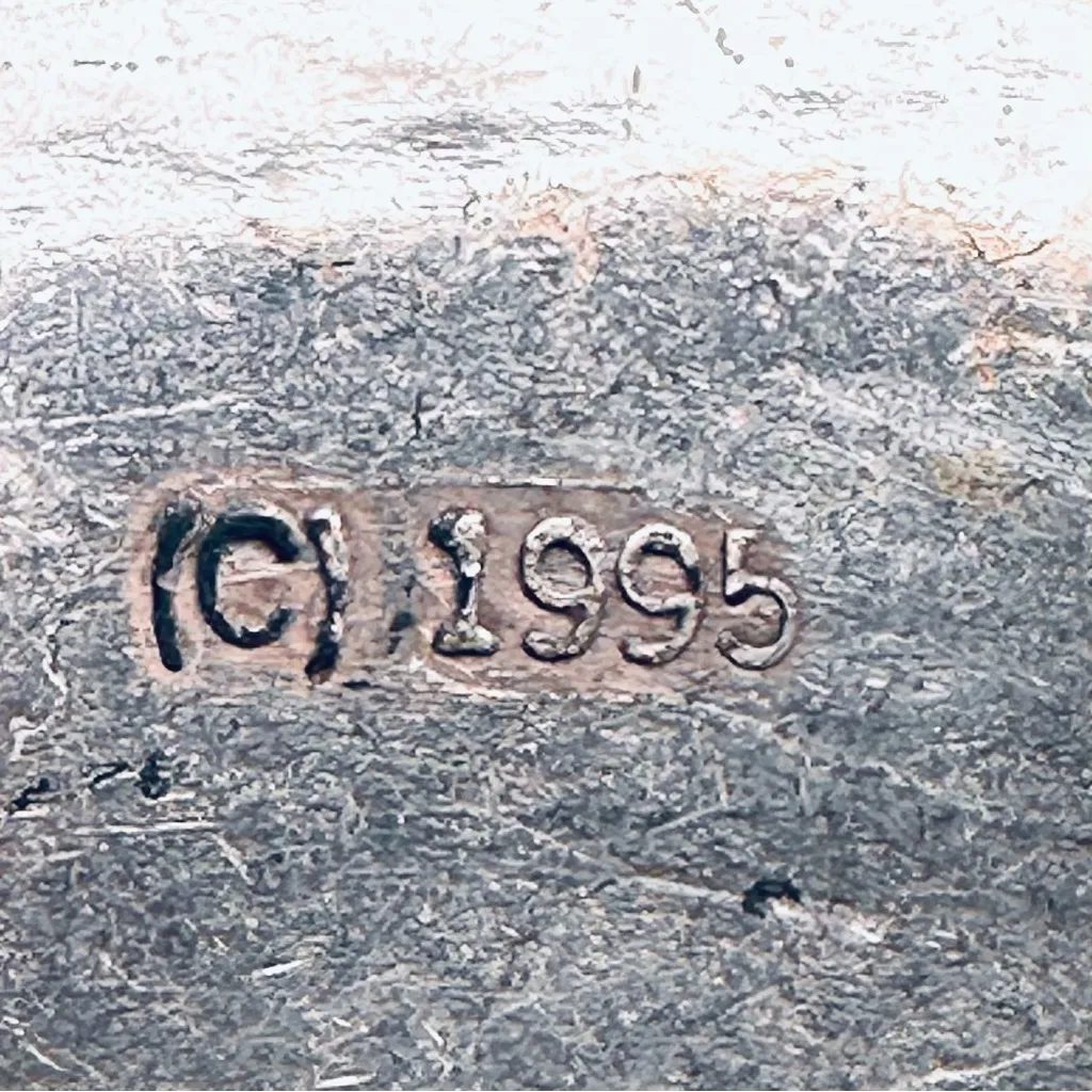 Brighton Vintage Leather Belt with Silver Accents - Image 12