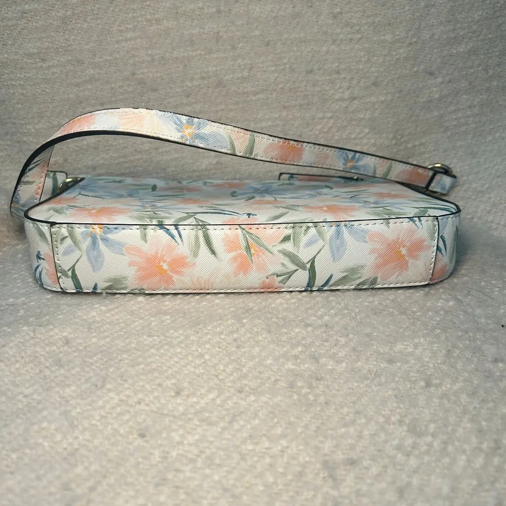 Nanette Lepore Floral Print‎ Shoulder Bag Purse Watercolor Spring Summer Handbag - Image 4