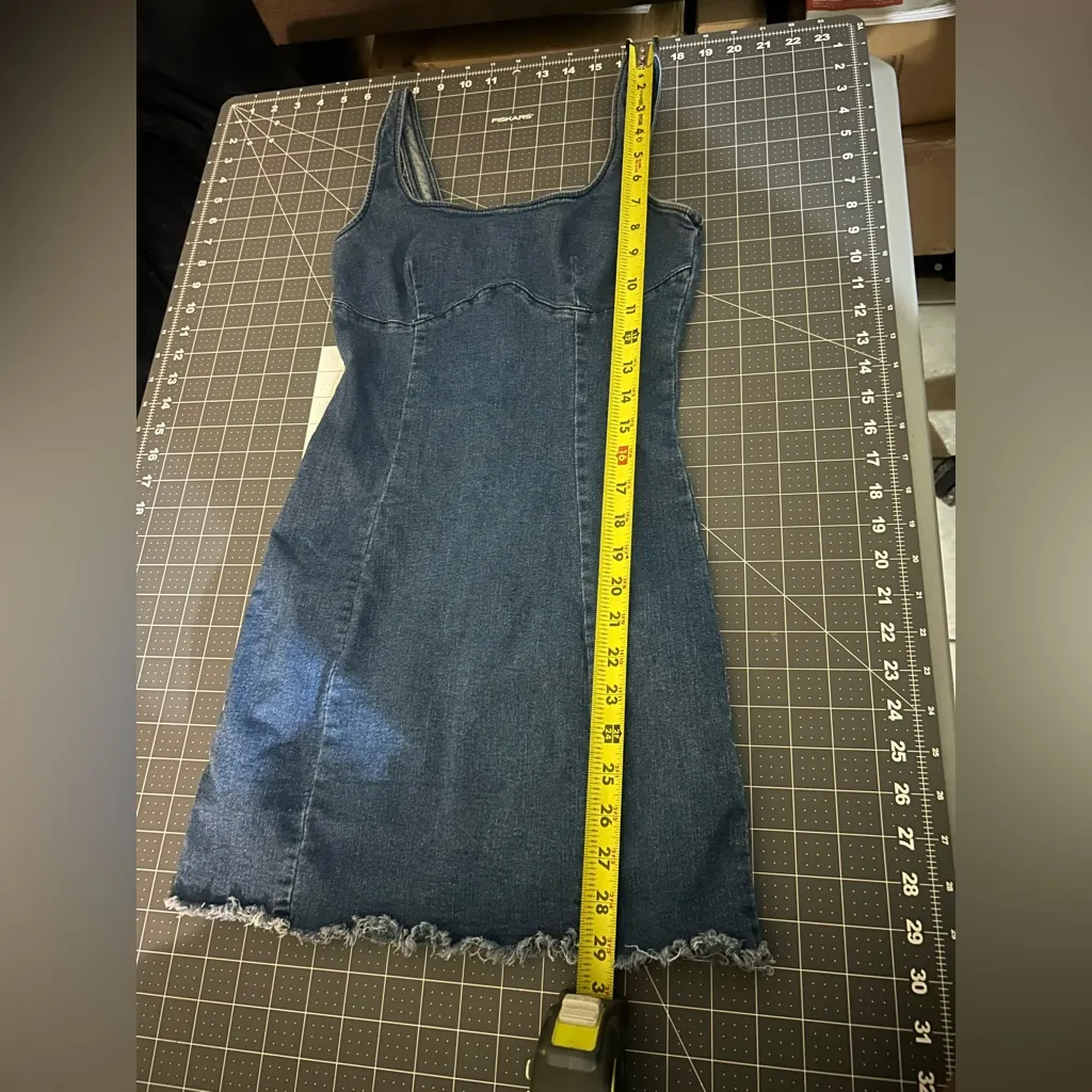SHEIN Denim Blue Mini Dress - Image 2