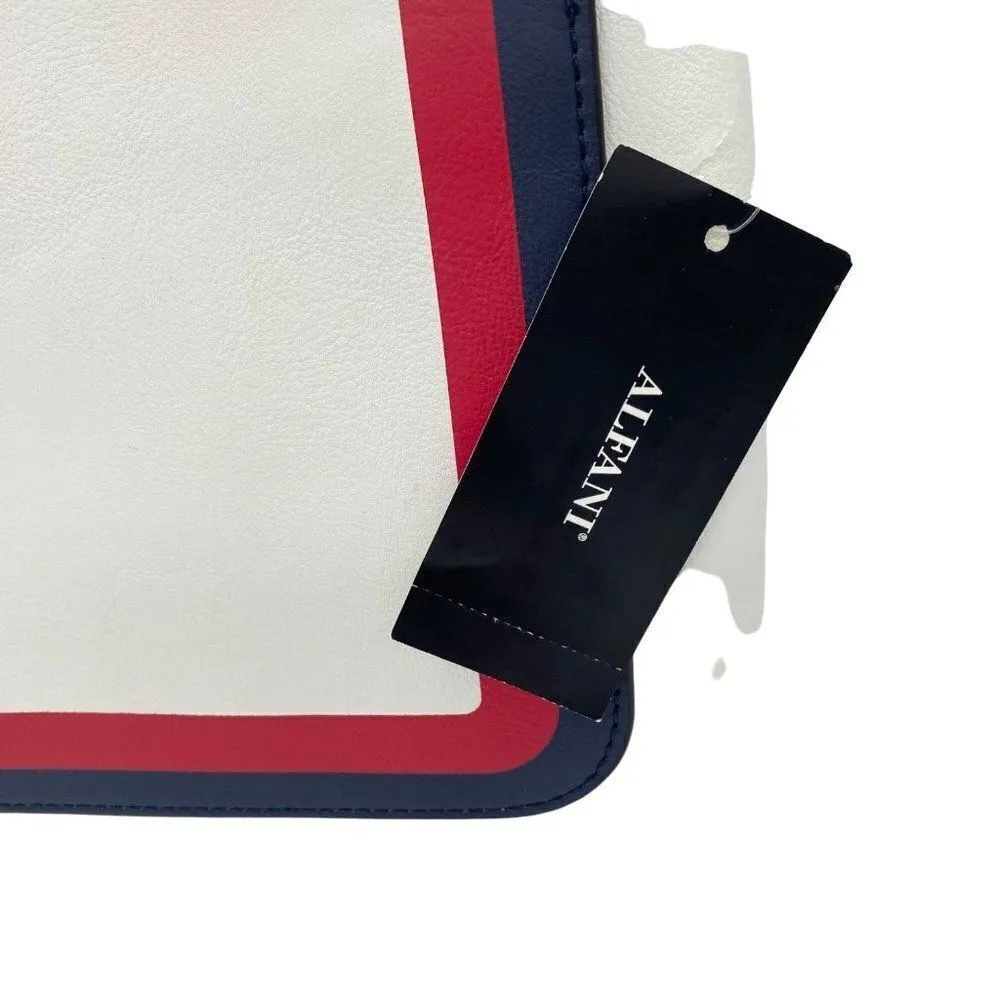 Alfani Miahh Web Strap Womens Crossbody Bag Double Zip Purse New - Image 4