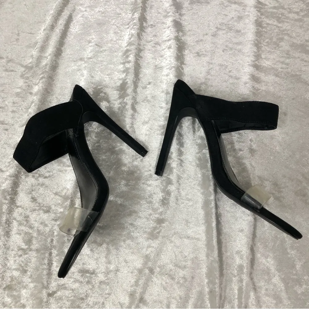 Forever 21 nwot black high heels size 6 pumps mob wife style - Image 3