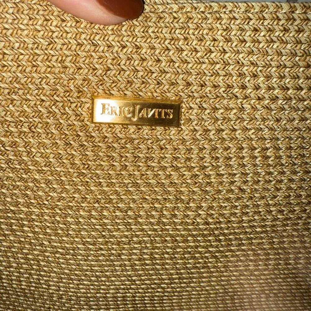 Eric Javits Squishee Clip Tote Tan - Image 2