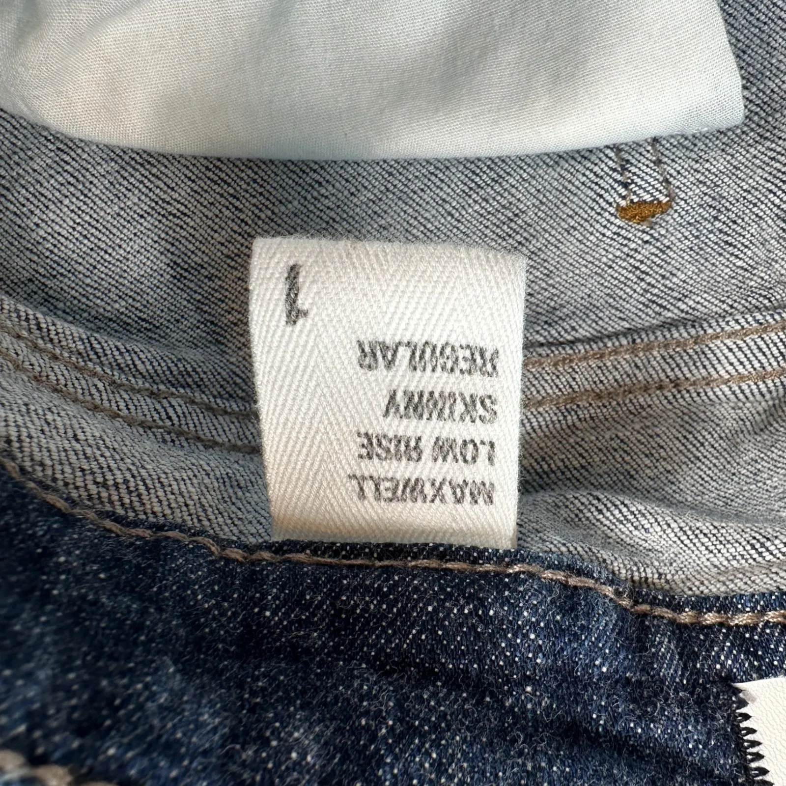 Eunina Jeans 1 26 Maxwell Low Rise Skinny Blue Distressed Ripped Slim Denim - Image 7