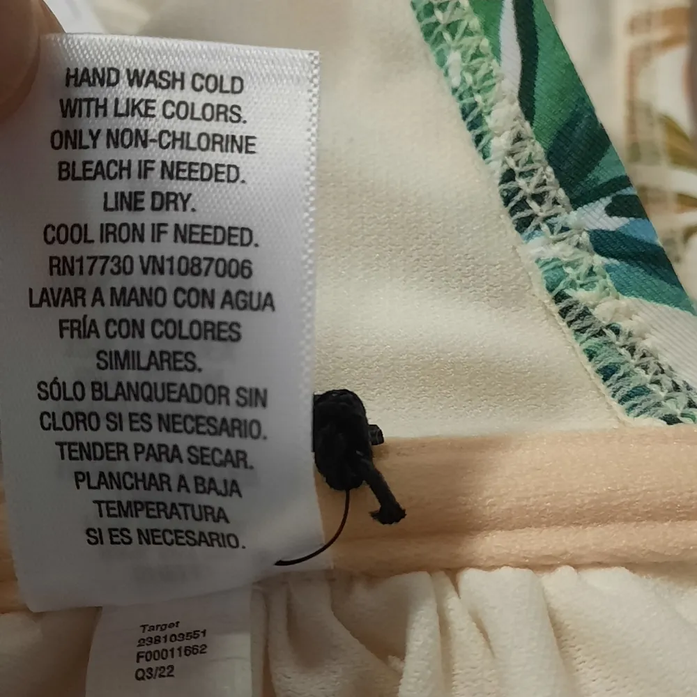 Shade & Shore Bikini Top Women's Size Medium Tropical Bandeau Swimsuit Swimwear - Image 11