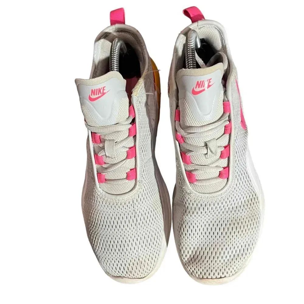 Nike Air Max Motion 2 Women's 10 Grey/Fuchsia/ Orange Sneakers‎ - Image 4
