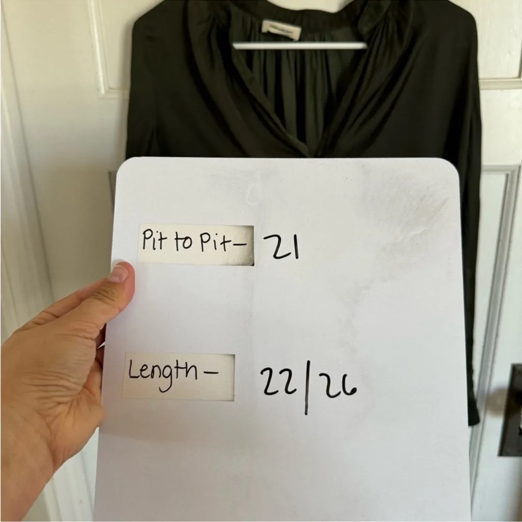 Zadig & Voltaire green high low satin blouse - Image 6