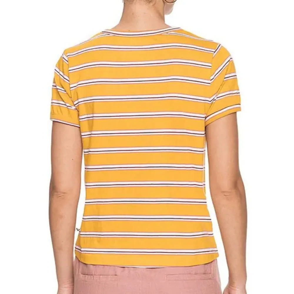Roxy Salted Feeling Short-Sleeve Striped Retro T-Shirt Women’s Size Small - Image 2