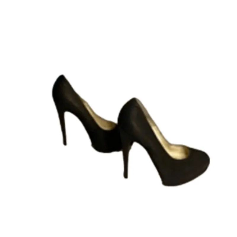 Luxury Classic Black Suede Platform Stiletto Pumps Brian Atwood Women’s Size 39 - Image 7