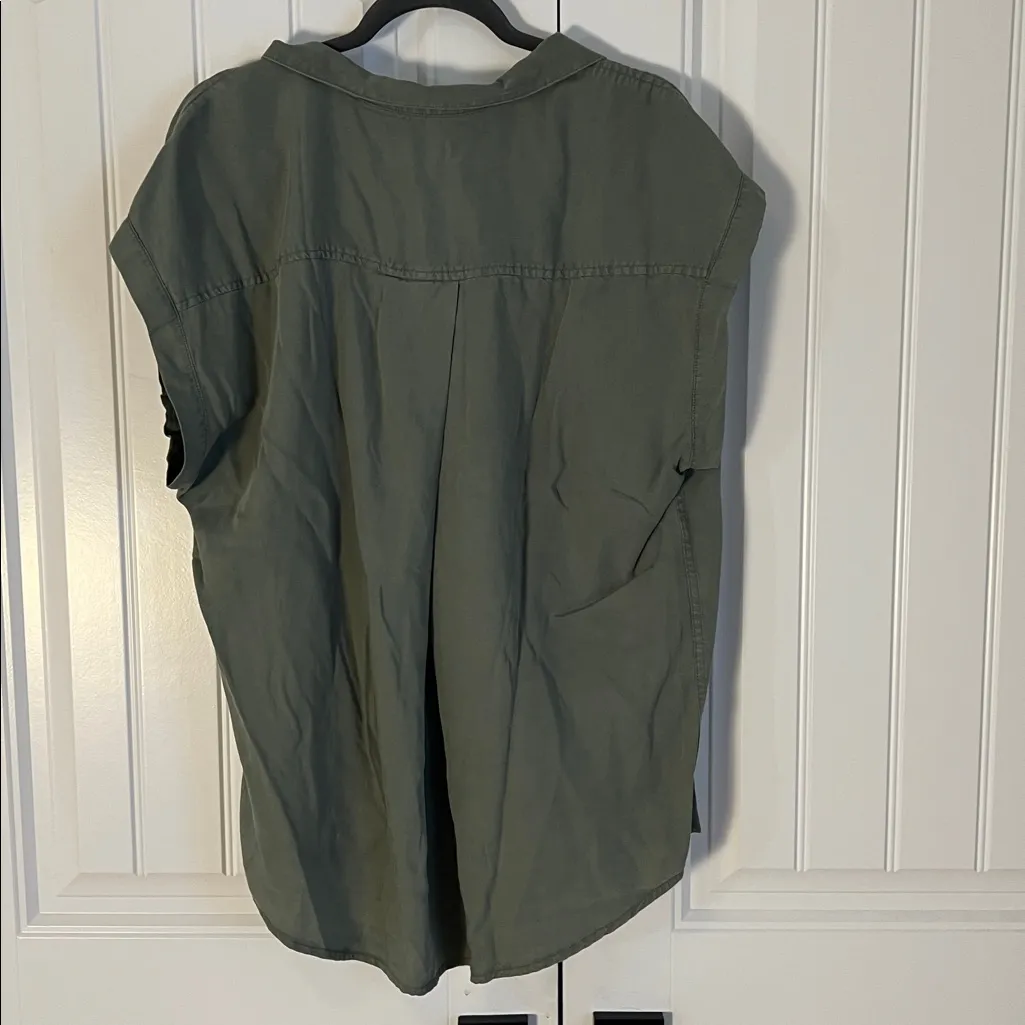 JACHS Girlfriend Olive Green Blouse Size XXL NWT - Image 2