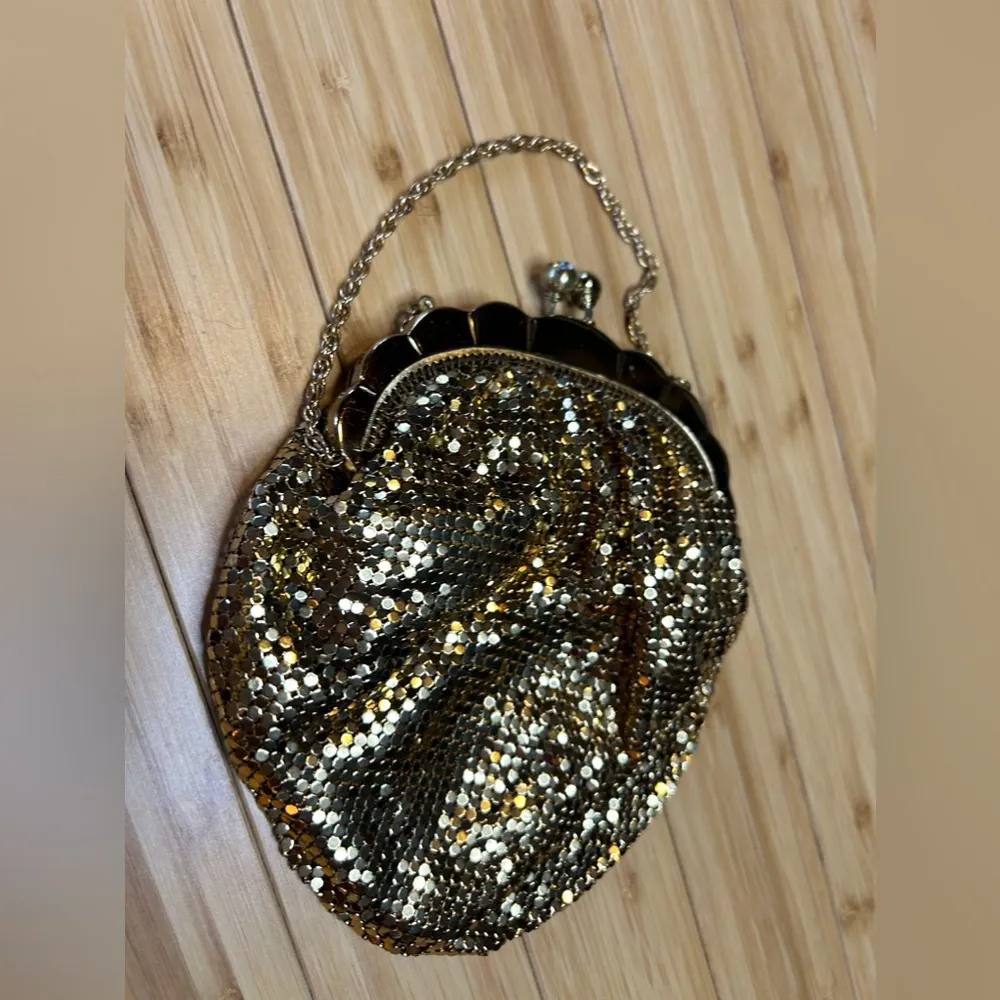 Vintage Duramesh Gold Scallop Evening Bag Snap Purse - Image 3