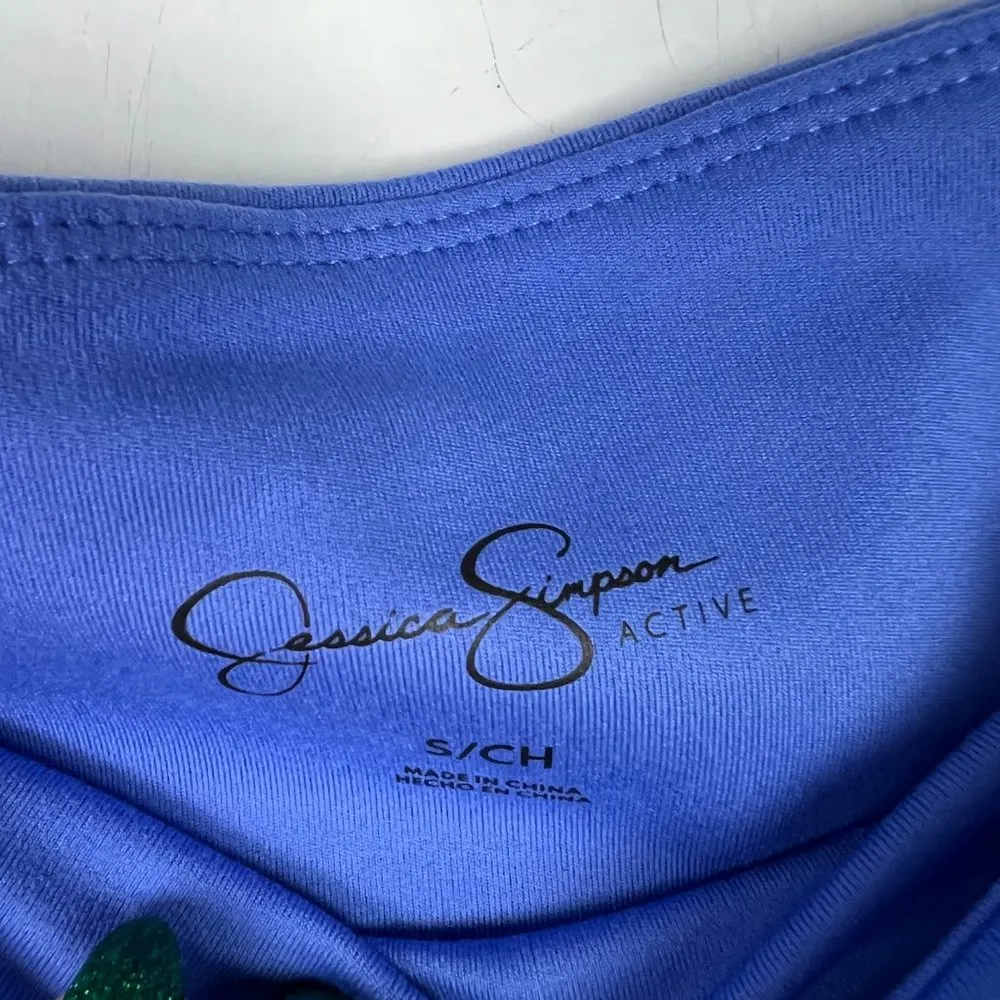 NWOT Jessica Simpson Stretch Pocket Bike Shorts Blue Size Small S NEW - Image 4