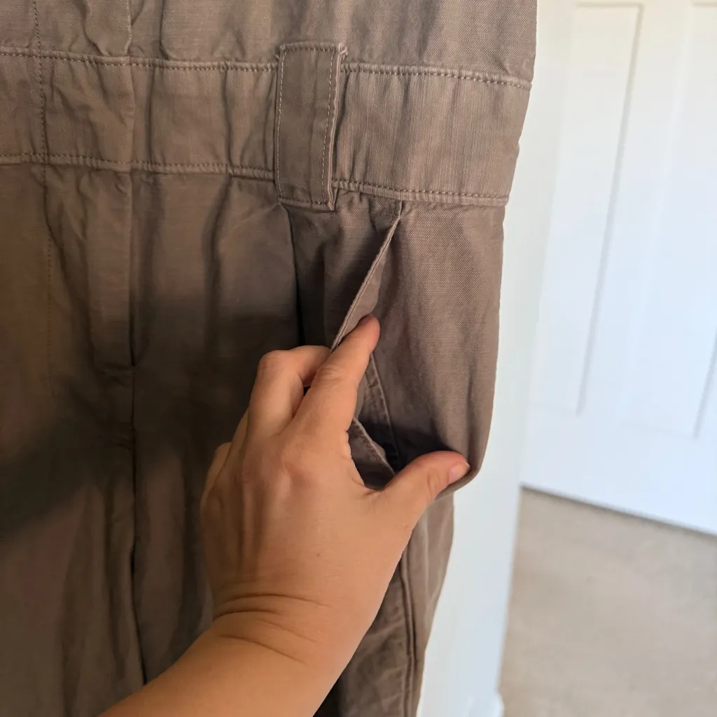 Everlane Jumpsuit Short Sleeve Brown - Image 3