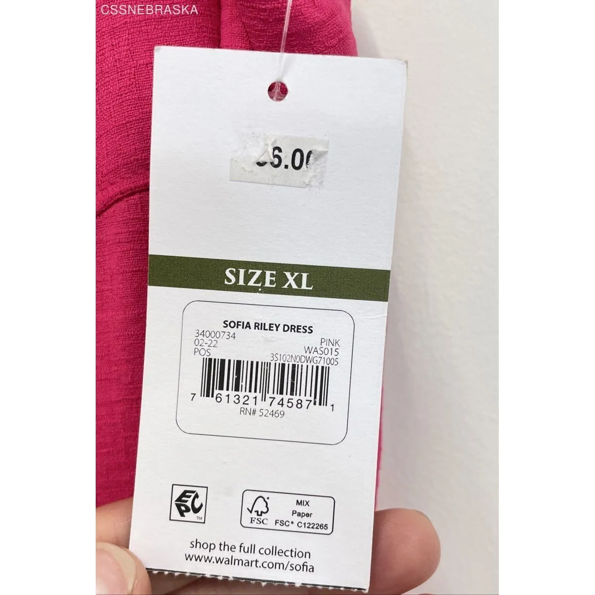 Sofia Jeans Hot Pink by Sofia Vergara Tiered Ruffled Dress‎ - Image 3