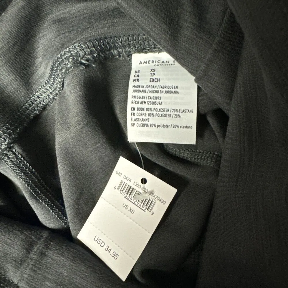 NWT American Eagle Charcoal Gray The Everything Pocket Leggings Women’s Size XS - Image 6