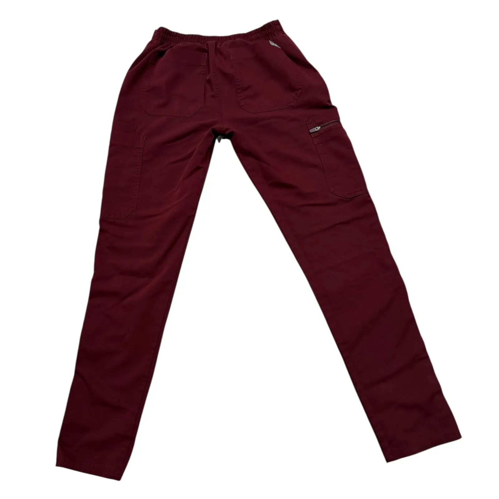 FIGS YOLA Skinny Scrub Pants Women's XXS Burgundy - Image 3