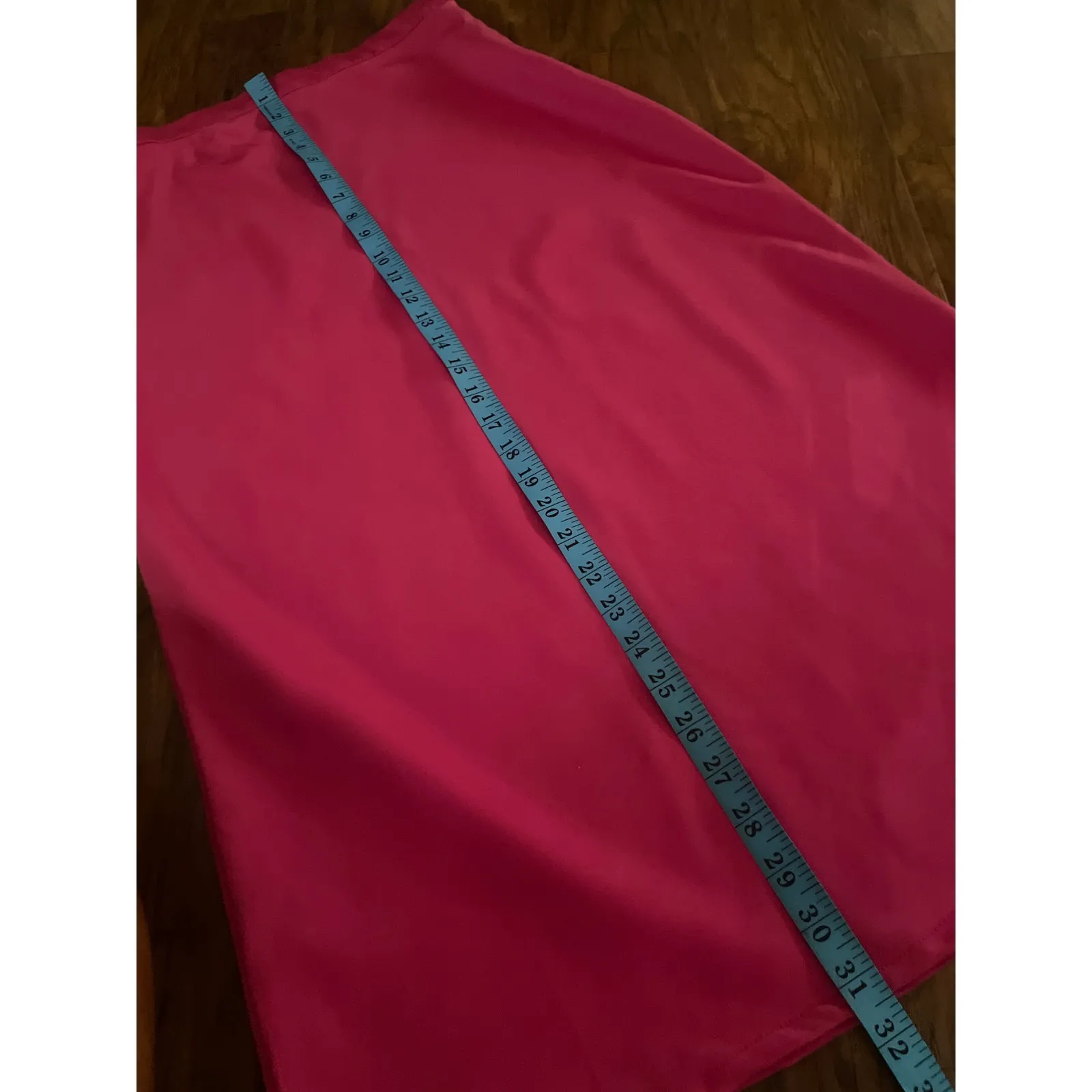 FRENCH CONNECTION Satin Midi Slip Skirt Hot Pink Size 2 Bright Fuchsia XS - Image 7
