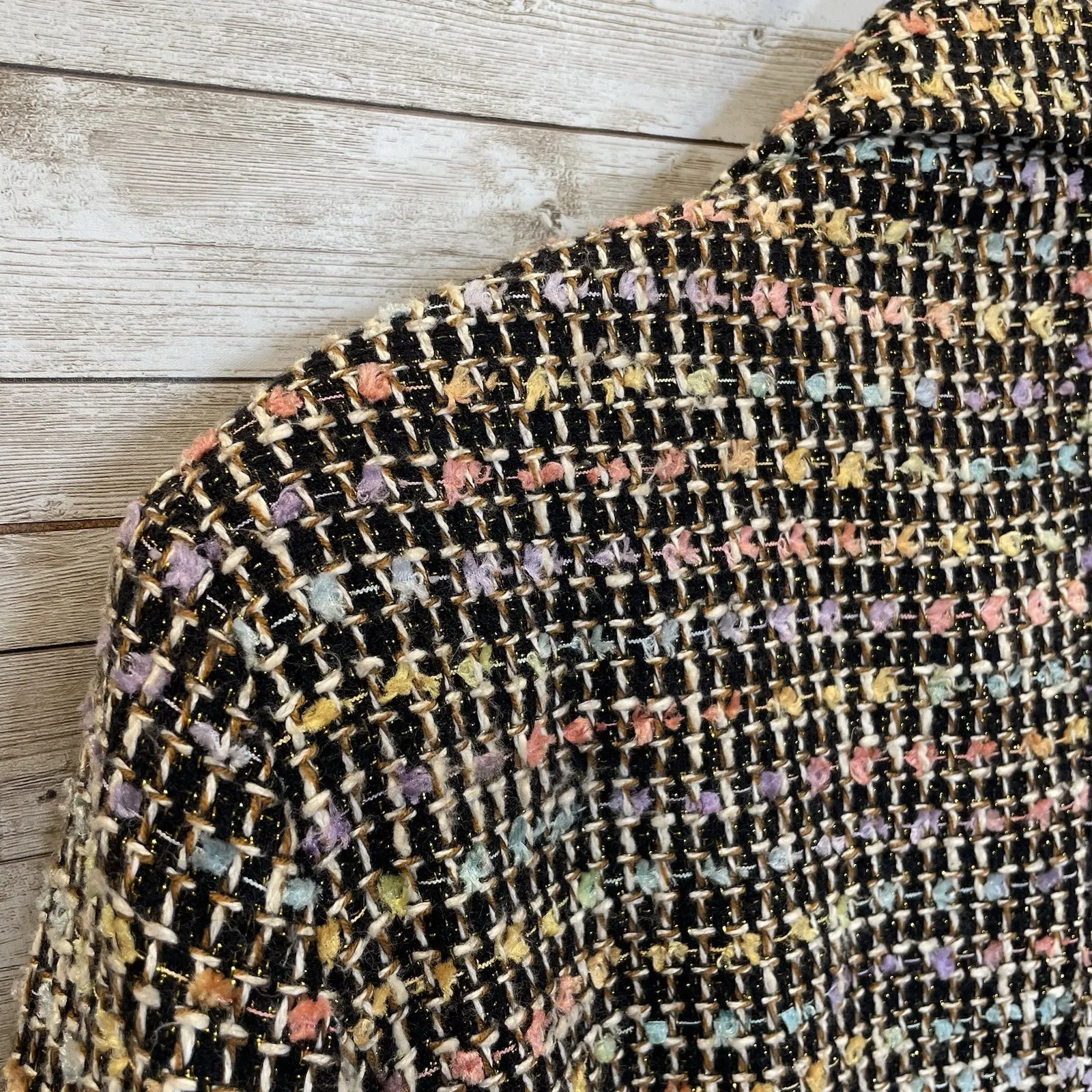 Vintage Sag Harbor Womens 18 Blazer‎ Tweed Pastel Confetti Jacket Full Zip - Image 10