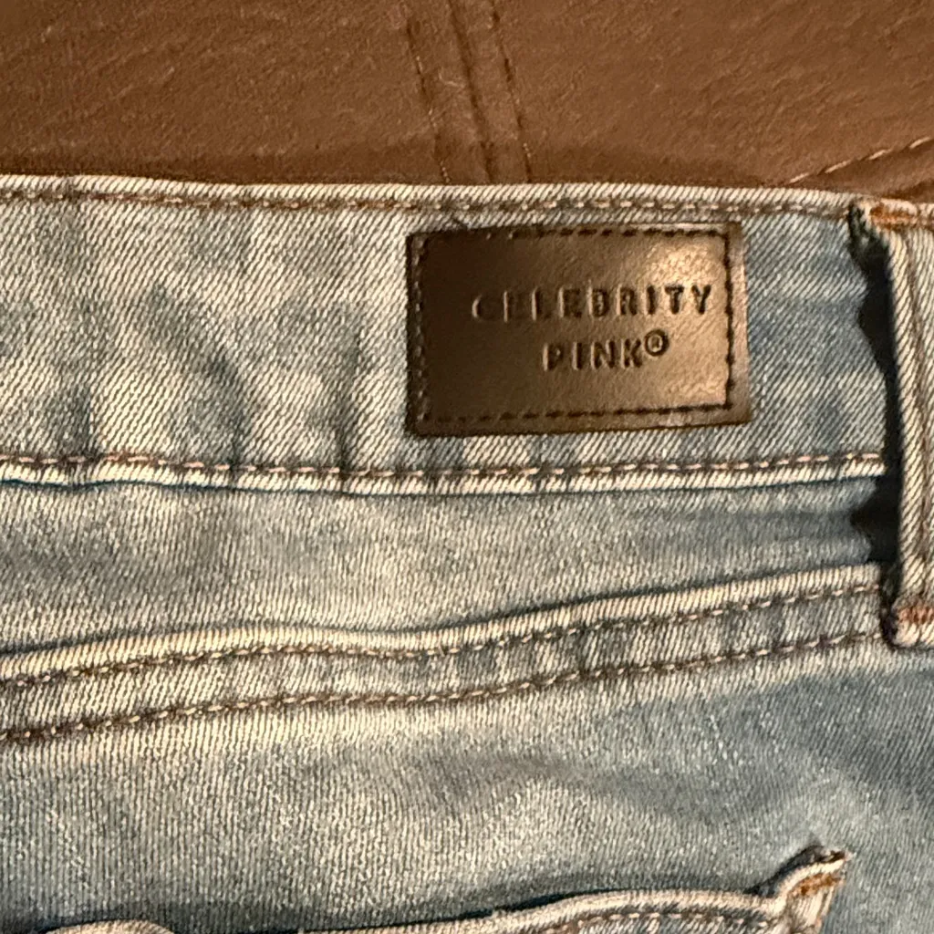 Women’s Celebrity Pink Light Blue Mid Rise Ankle Skinny Jeans Size 3 (26 waist) - Image 8